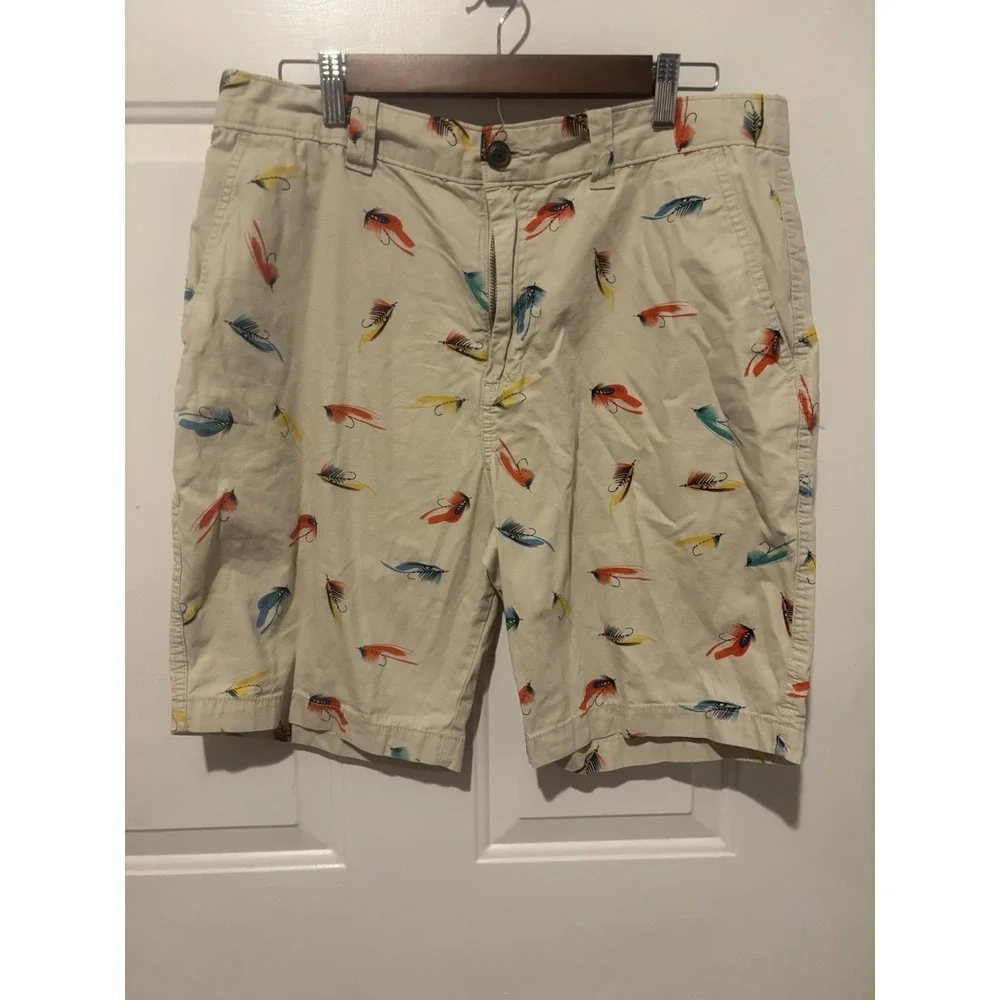 Magellan Shorts Men's Outdoor‎ Fishing Lures Hiking Chino Red Blue Size 34